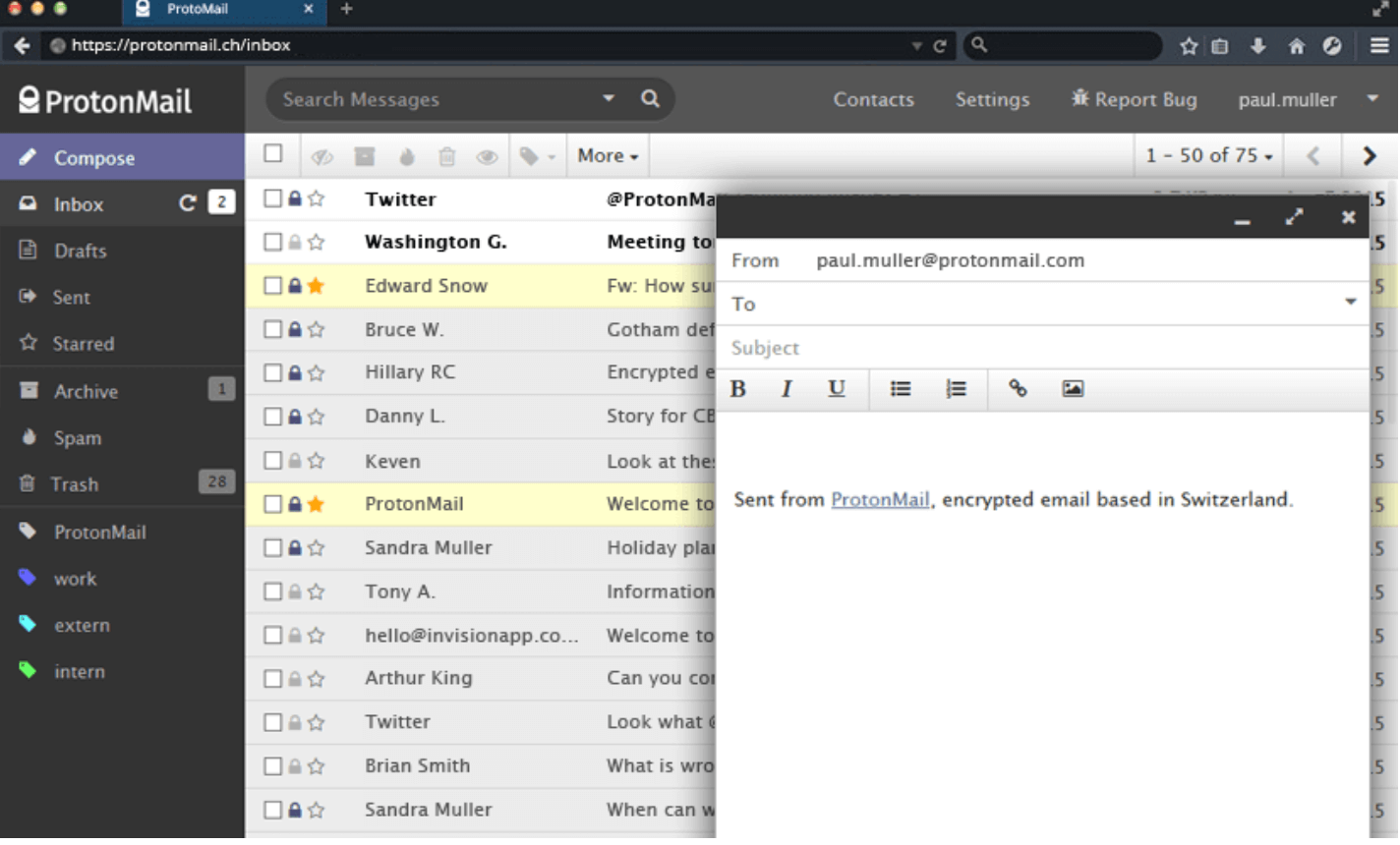 ProtonMail app