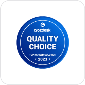 CrozDesk Quality Choice 2023 badge