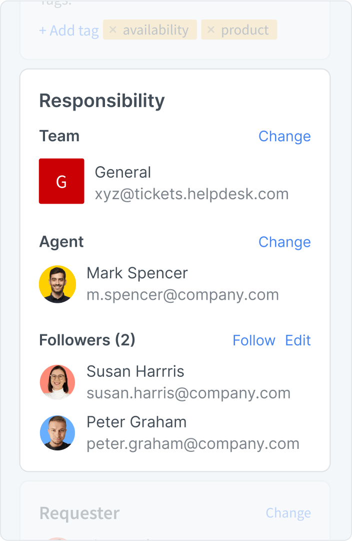 Ticket details in HelpDesk